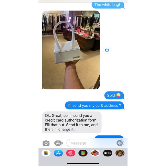 Authentic JACQUEMUS White 'Le Chiquito' medium - Picture 9 of 11